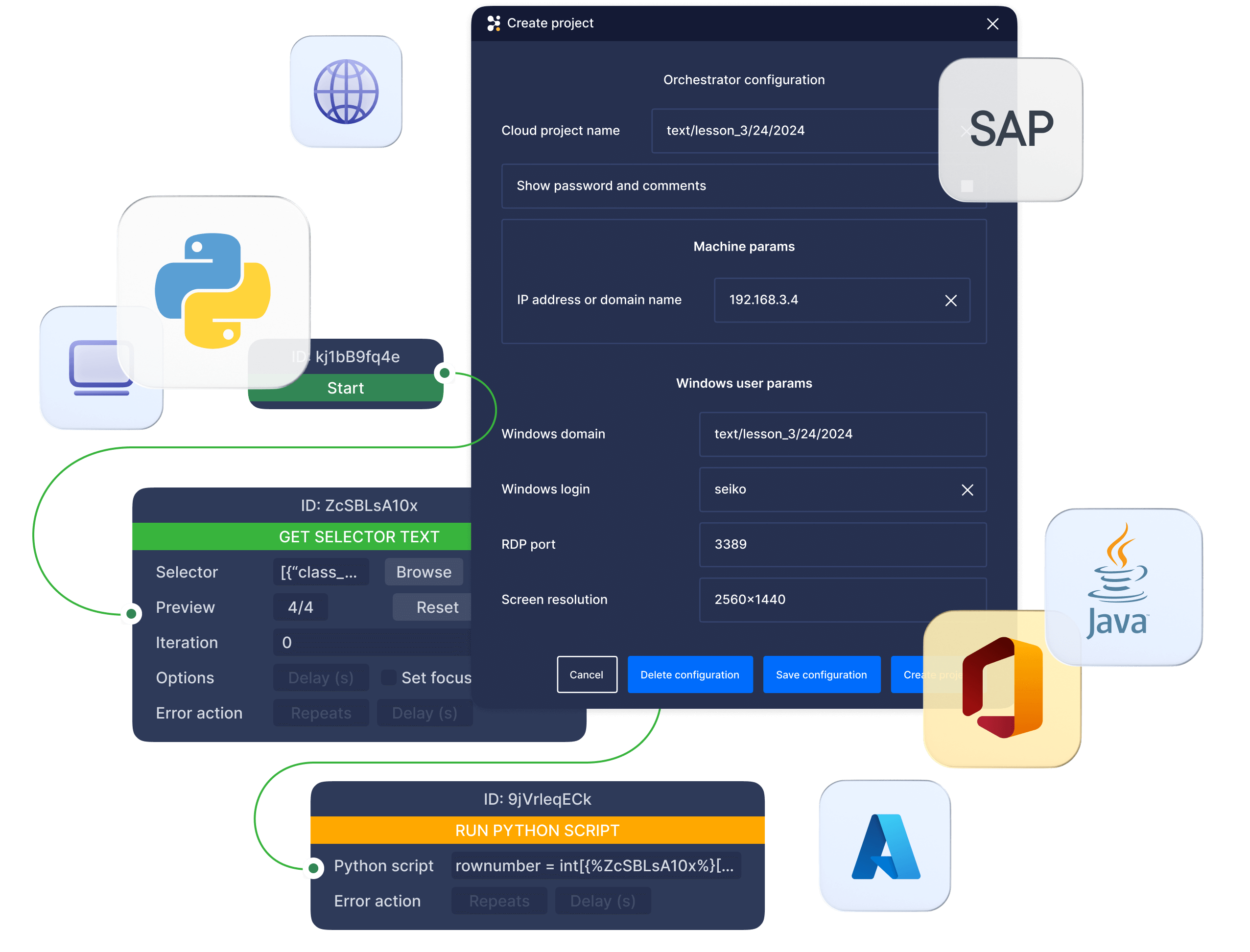 Low code studio python rpa
