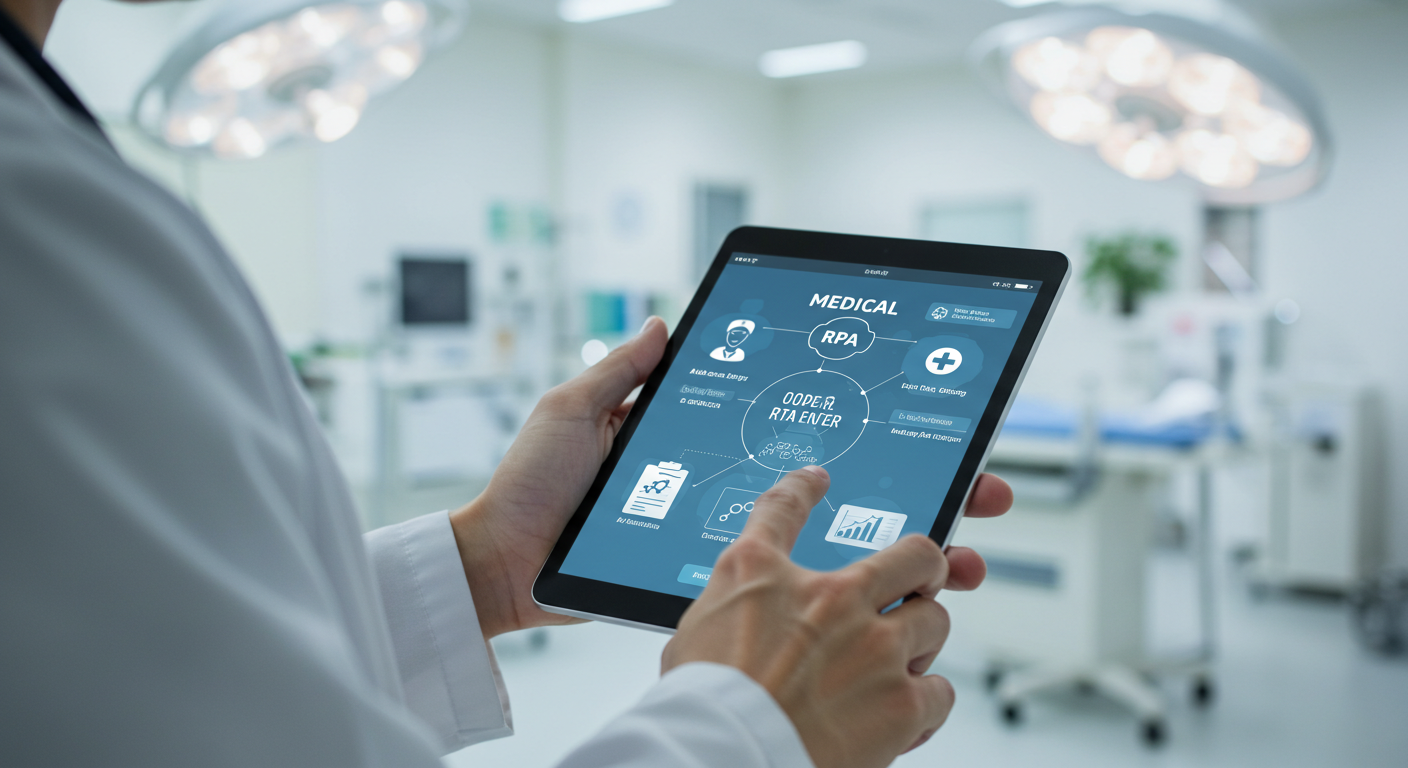 Medical RPA software in action.